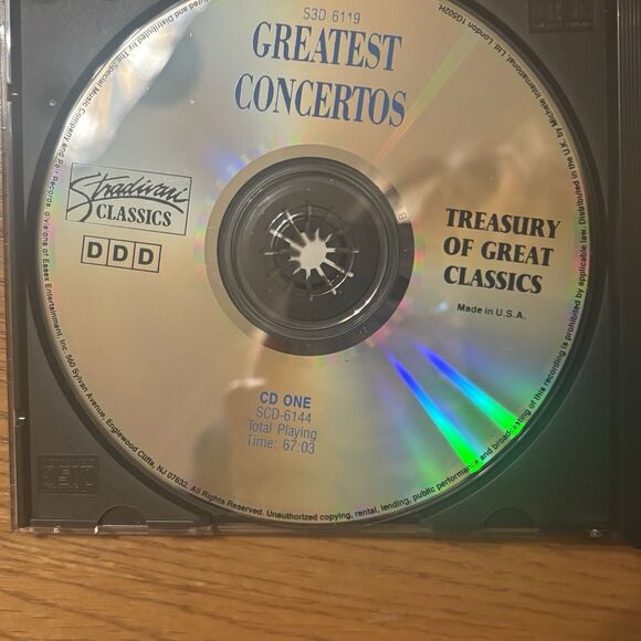 Greatest Concertos 3 CD Set Treasury Great Classics Stradivari Classics S3D 6119 - Picture 5 of 7